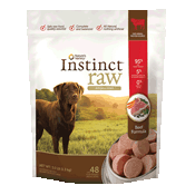 Instinct Raw 85/15: Frozen Beef for Dogs - 5 lbs Chub